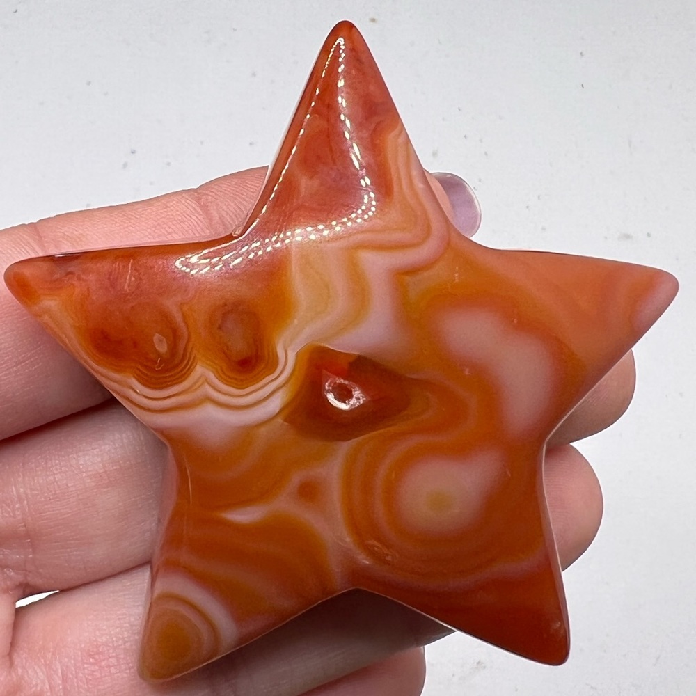 Banded Carnelian puffy star